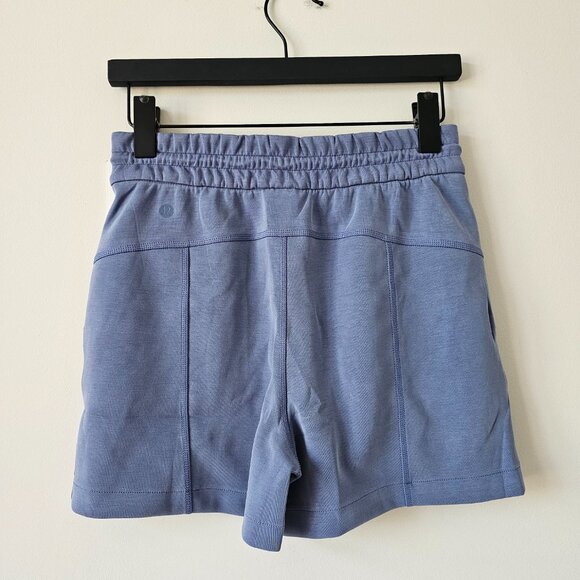 NWT LULULEMON OASB Oasis Blue Softstreme High Rise 4" Shorts 4 - Picture 4 of 7